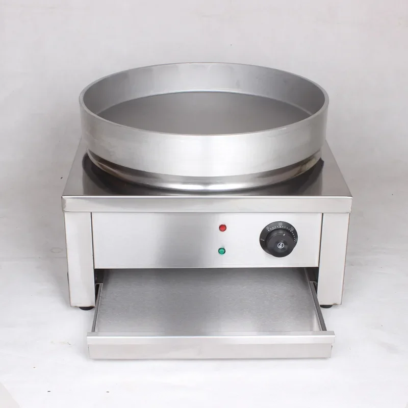 Electric Crepe Baking Pan Fried Dumpling Crepe Commercial Electric Desktop Frying Oven Pan Pancake Machine. 2