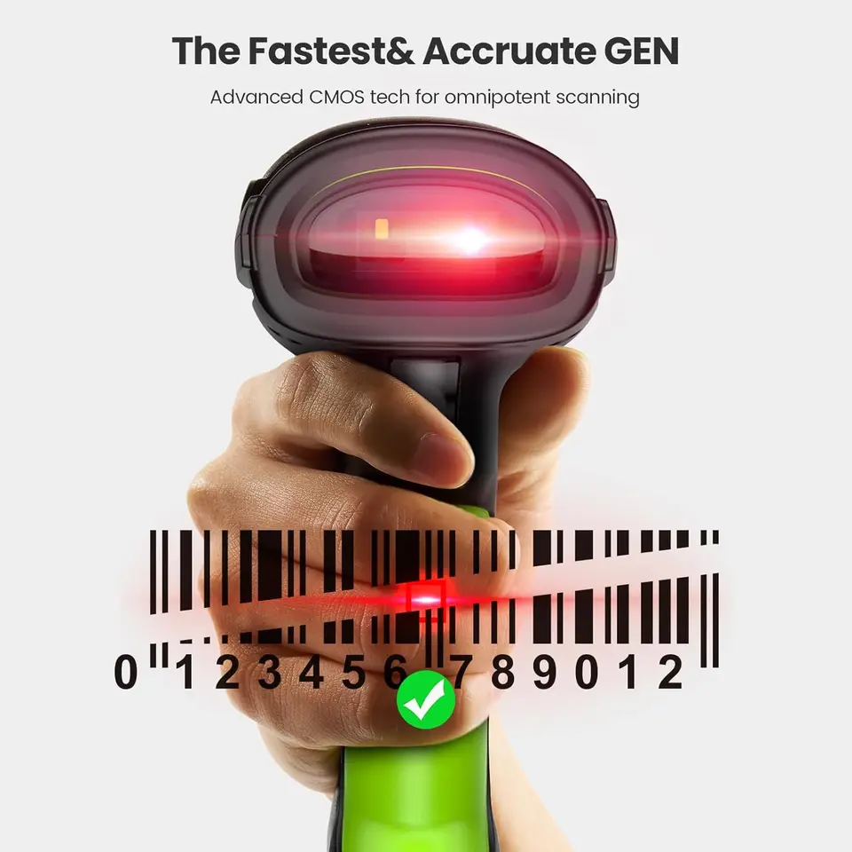 Lettore Di Codici A Barre 2D W8-X - Wireless 2.4G, Bluetooth E USB | Compatibile Con QR, PDF417, DataMatrix Per IOS, Android, PC - Foto 10