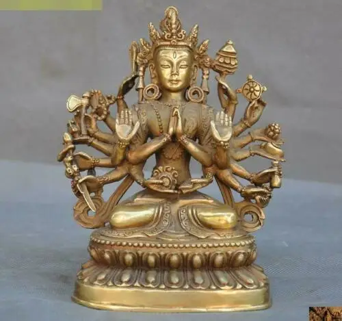 

Статуя Будды Avalokitesvara, модель 1000 оружия, 7 дюймов, тара Кван-Инь