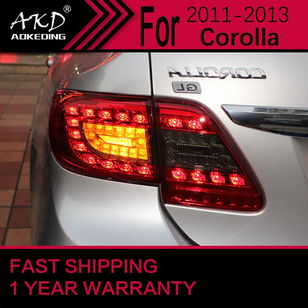 Car Lights For Toyota Corolla Led Tail Light 20112013 Rear Stop Lamp