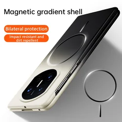 Delicate and Skin - friendly Gradient Strong Magnetic Slim Phone Case for Huawei Mate X7 (Beige)