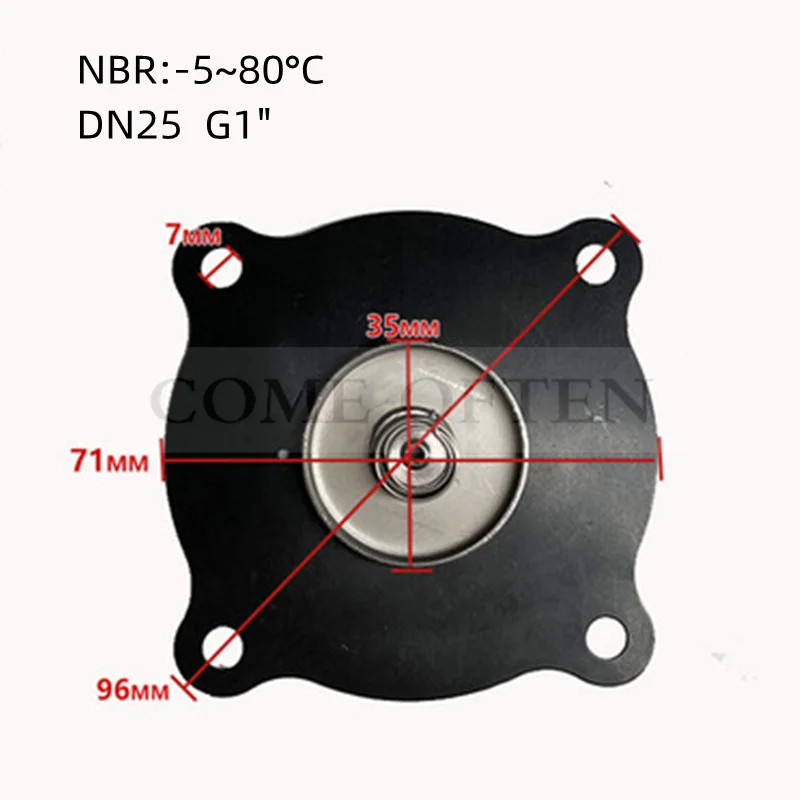 

Диафрагма водяного клапана G1/2 "G3/4" G1 "G2", 80 °C FKM 150 °C