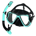 Lake blue black suit