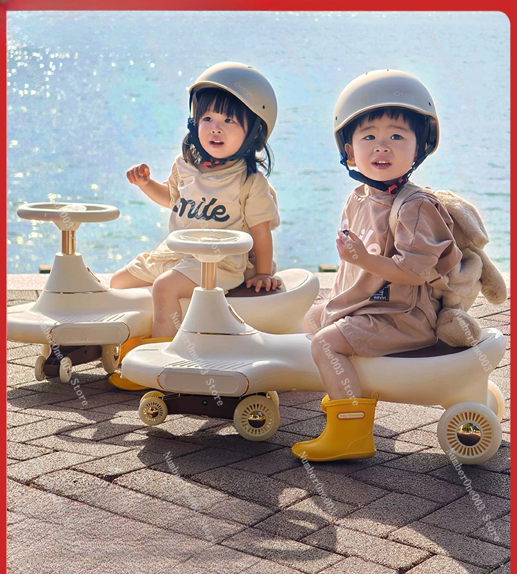 

Popular Products Baby Swing Car 1-3 Years Old Luge Boys and Girls Baby Anti-Rollover Baby Walker Adults Can Sit Kiddie Ride