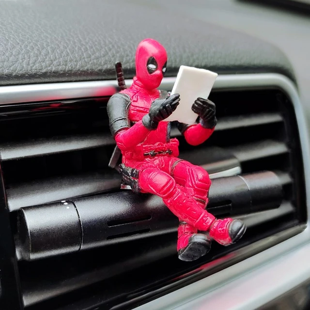 Décoration d'intérieur de voiture Deadpool, Mini poupée, parfum métallique,  désodorisant, accessoires de voiture, poupée de modélisation - AliExpress