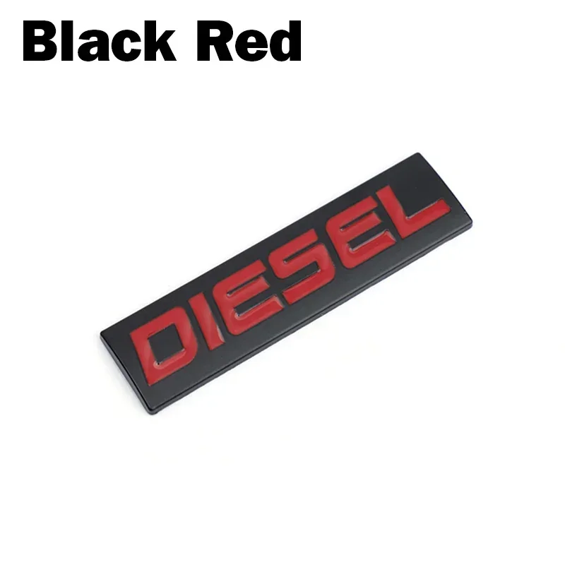 

Auto Car Accessory Styling 3D Metal Chrome Zinc Alloy Emblem Universal Diesel Logo Car Badge Body Trunk Fender Adhensive Emblem