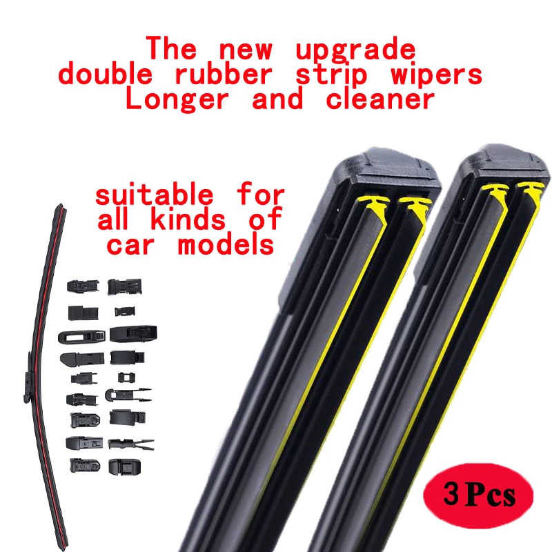 

For Toyota FJ Cruiser SUV 4.0 4WD GSJ1 2005 2006 2010 2011 2013 2014 2015 2018 2019 2020 Double Rubber Windshield Wiper Blades