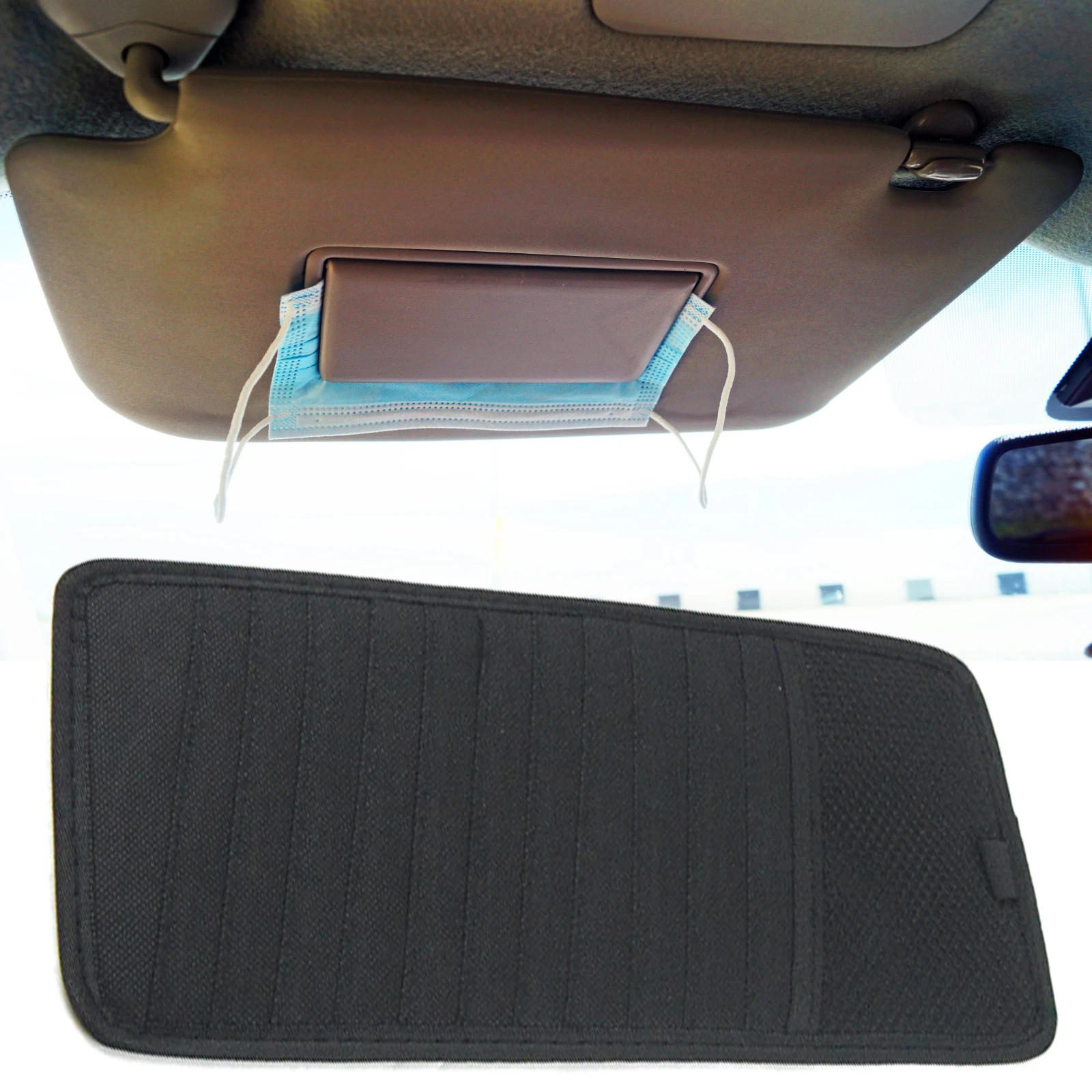 黒の車のサンバイザーサングラス Cdクリップ Dvdカードケース 収納クリップ ディスク用 オートファスナー クリップ Aliexpress