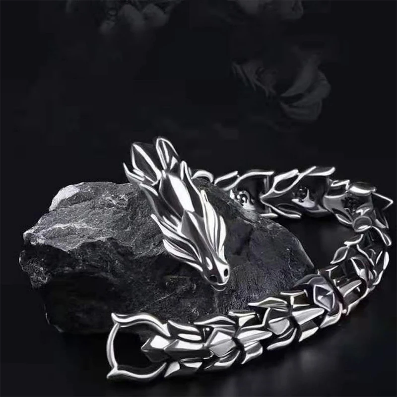 

New Dragon-Shaped Men's Retro Bracelet Party Gift For 2024