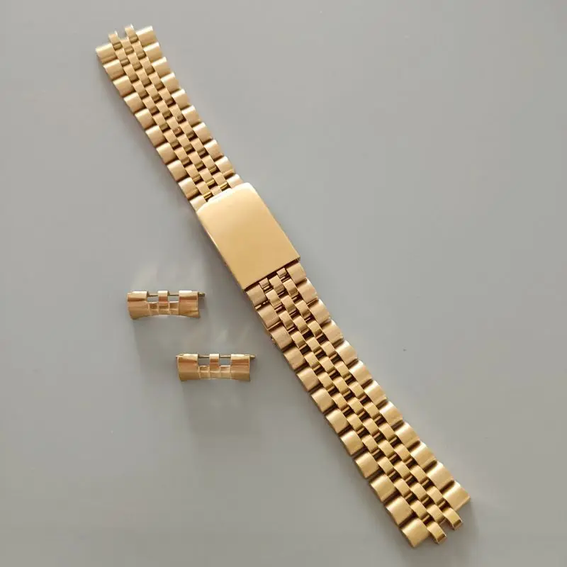 18mm 19mm 20mm 21mm Estremà Curva Acciaio Inossidabile 316L Argento Jubilee Cinturino Cinturino Cinturino Adatto Per Orologio Seiko Serie 5 - Foto 2