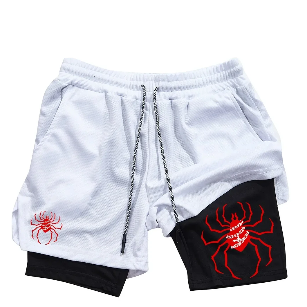 Anime Hunter x Hunter Performance Shorts for Men Breathable Spider Gym Shorts Summer Sports Fitness Workout Jogging Short Pants 5