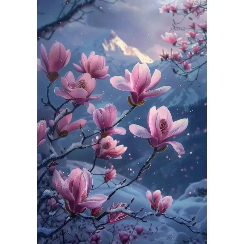

Painting By Numbers Orchid Handpainted Drawing On Canvas Landscape Diy Framed Picture By Number Kits Home Wall Art