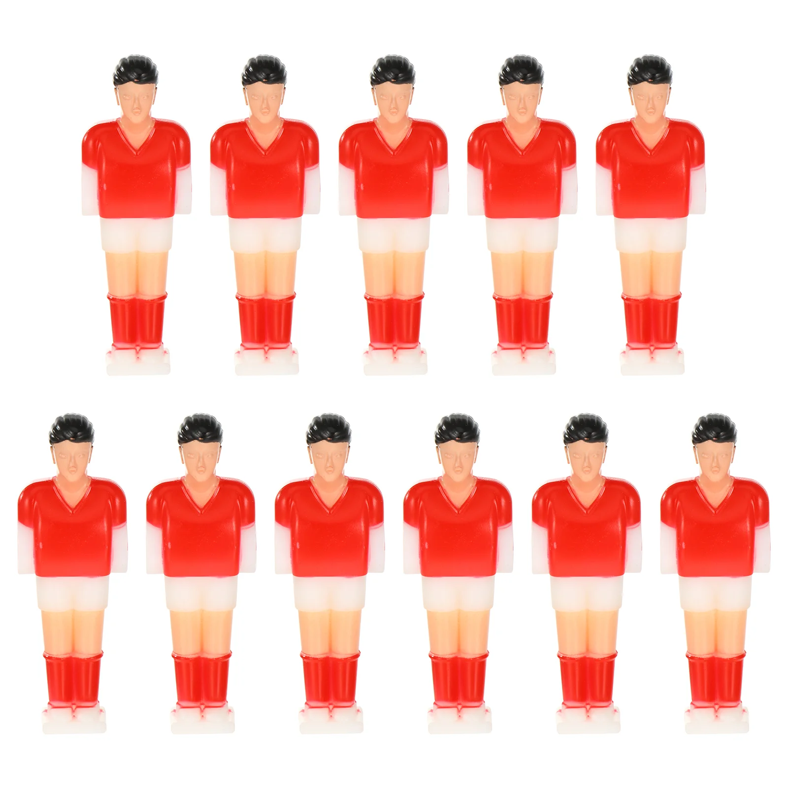 Plastic Men Human Figure Players Replacement Football Player Statues Tabletop Soccer Players Foosball Toys Soccer Tables 11 Pcs