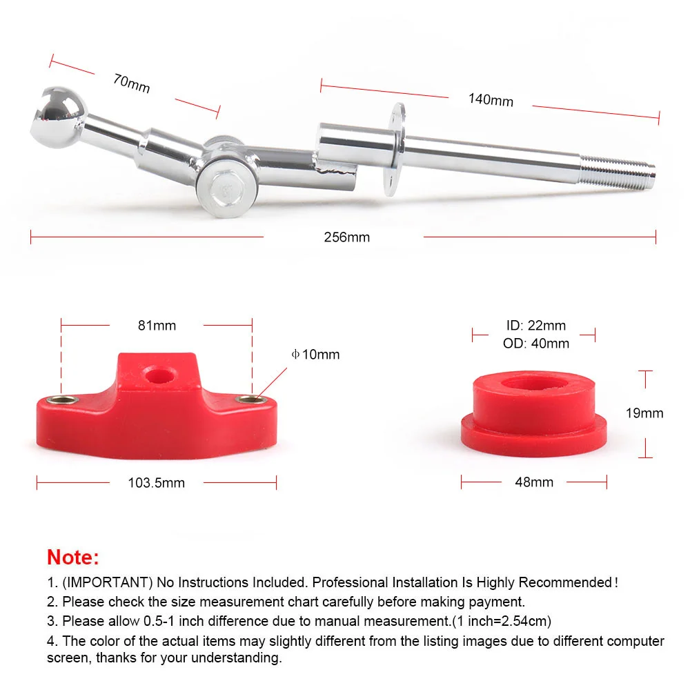 LODENQC Steel  Poly Short 6 Speed Throw Shifter & 85A ν ŰƮ (04 + Subaru Wrx Sti LC101879)