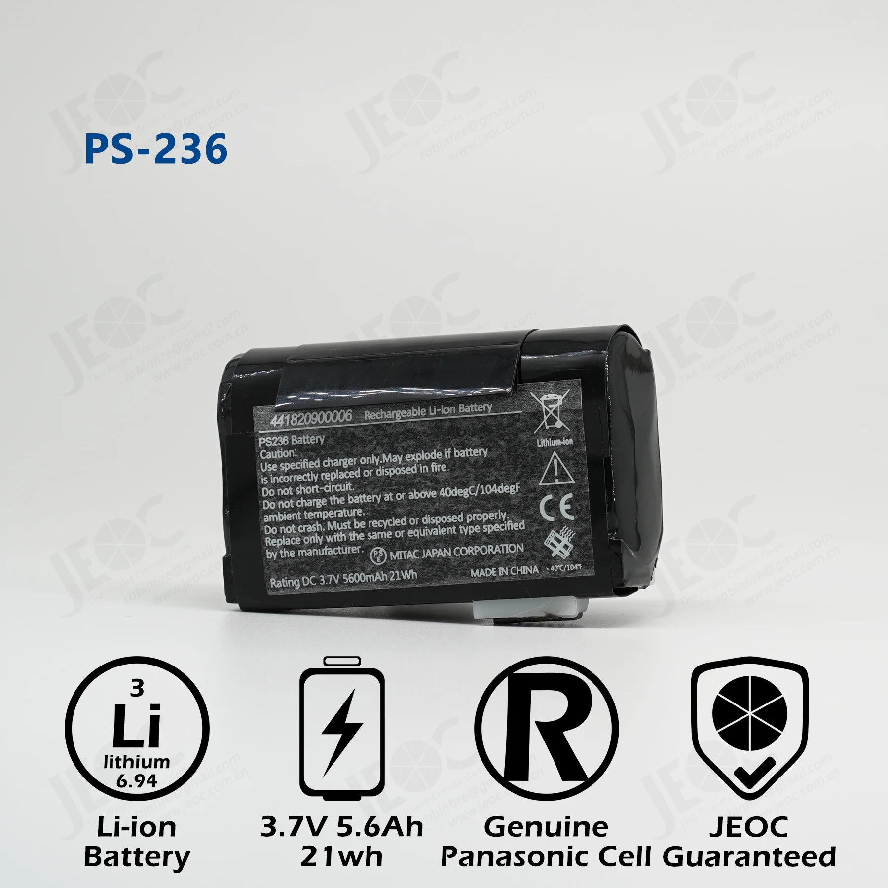 Jeoc Batteria Di Ricambio Del Giapponese Ps236, Per Getac Ps236/336 Raccoglitore Di Dati