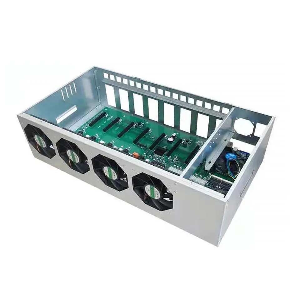B85 65MM 케이스 8GPU 카드 장착 가능 머신 케이스 서버 섀시 컴퓨터 PC 케이스 ATX PC
