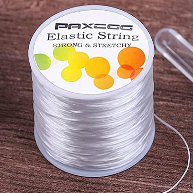 1mm Spandex Elastic Thread High Elasticity 100 Meters Per Roll Wear  Bracelet DIY Beaded Handmade Rope Material Craft Dropship