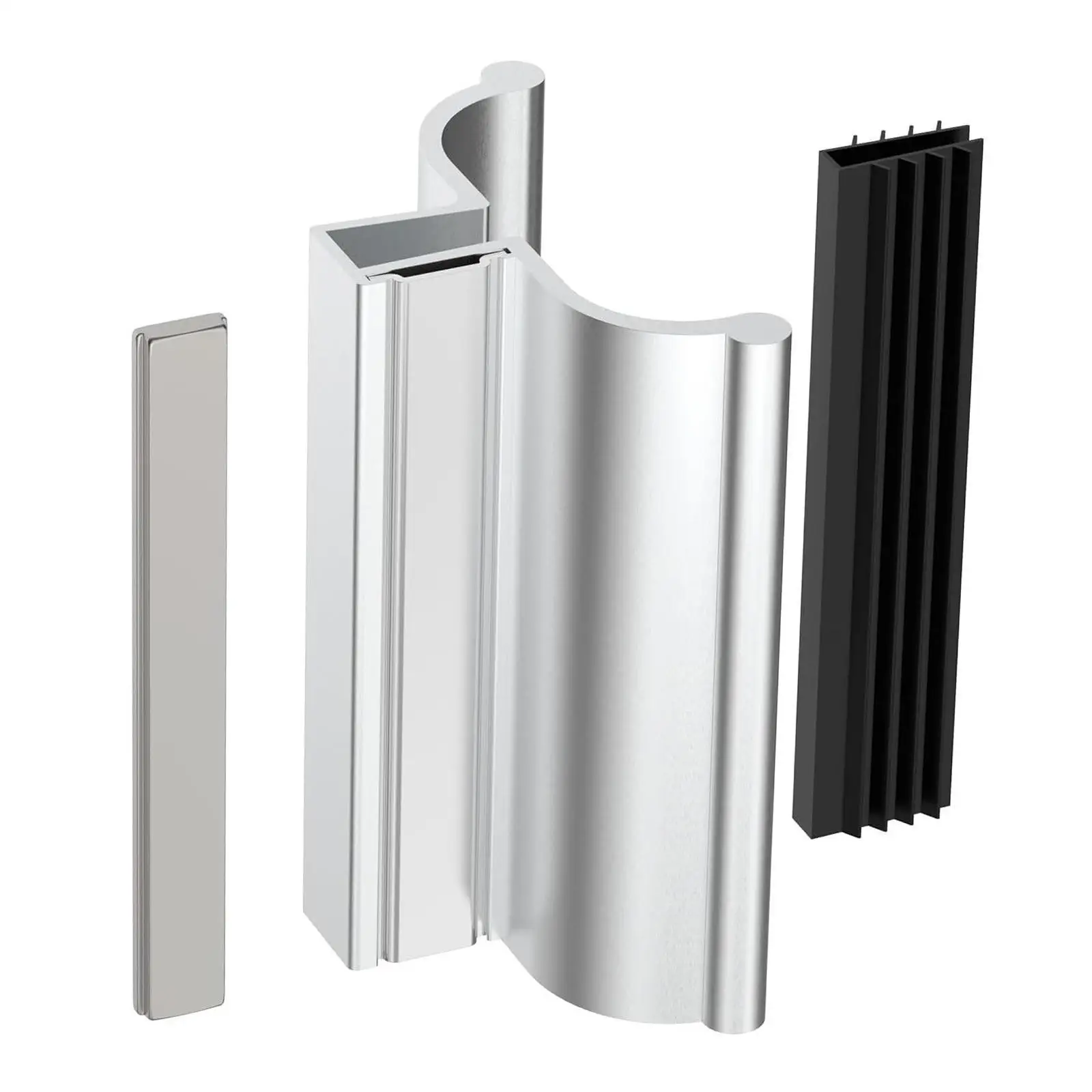 Frameless Shower Door Handle Sturdy Parts for Glass Shower Doors Home Hotel 2