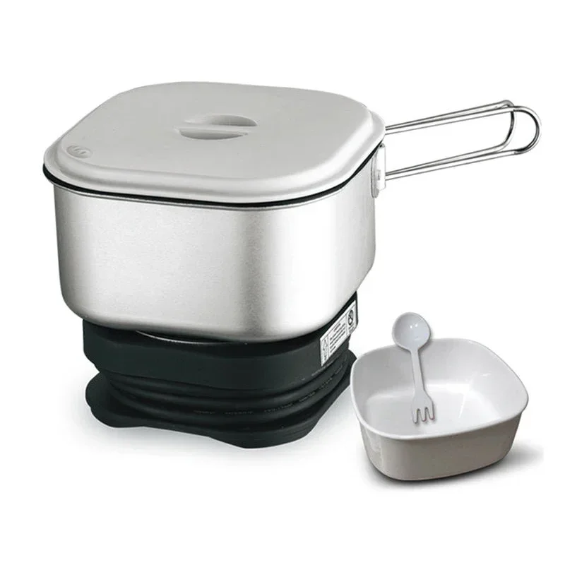 

1.3L Portable Travel pot 110V/220V Electric Heating Cup Multicooker Rice cooker noodle Boiler Hotpot Mini Foldable skillet