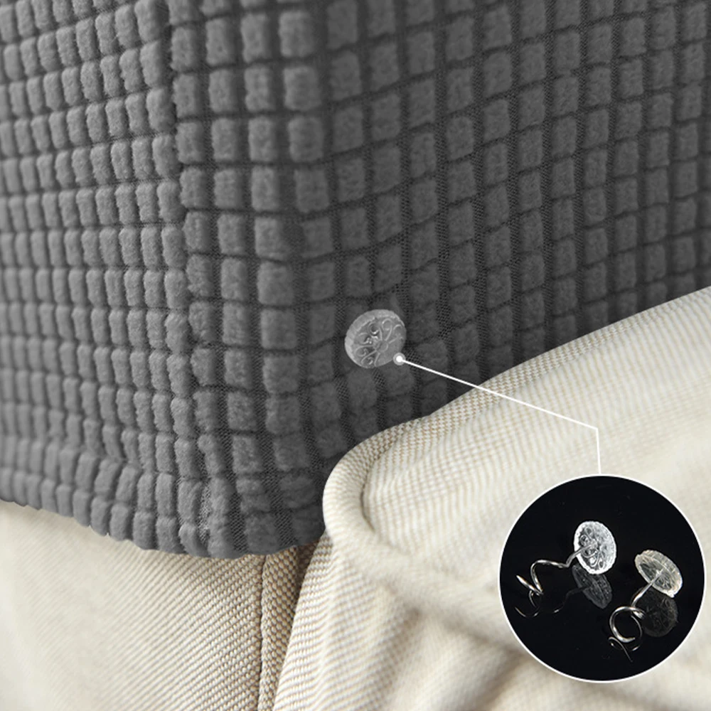 2pcs/set Solid Jacquard Stretch Sofa Arm Covers Non-Slip Durable Slipcovers for Furniture Protection Decor Sofa Armrest Cover 5
