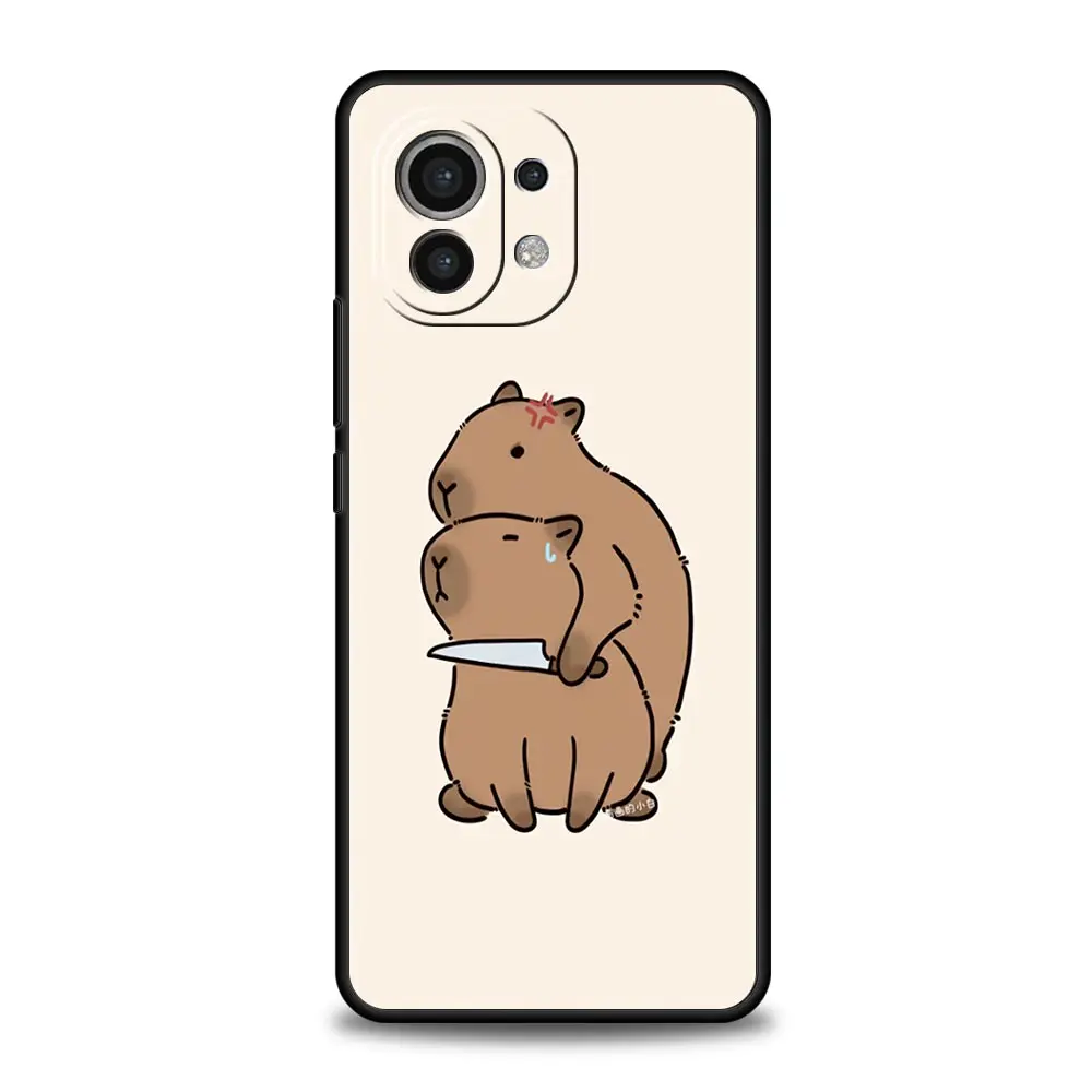Capybara Pattern Luxury Soft Phone Case