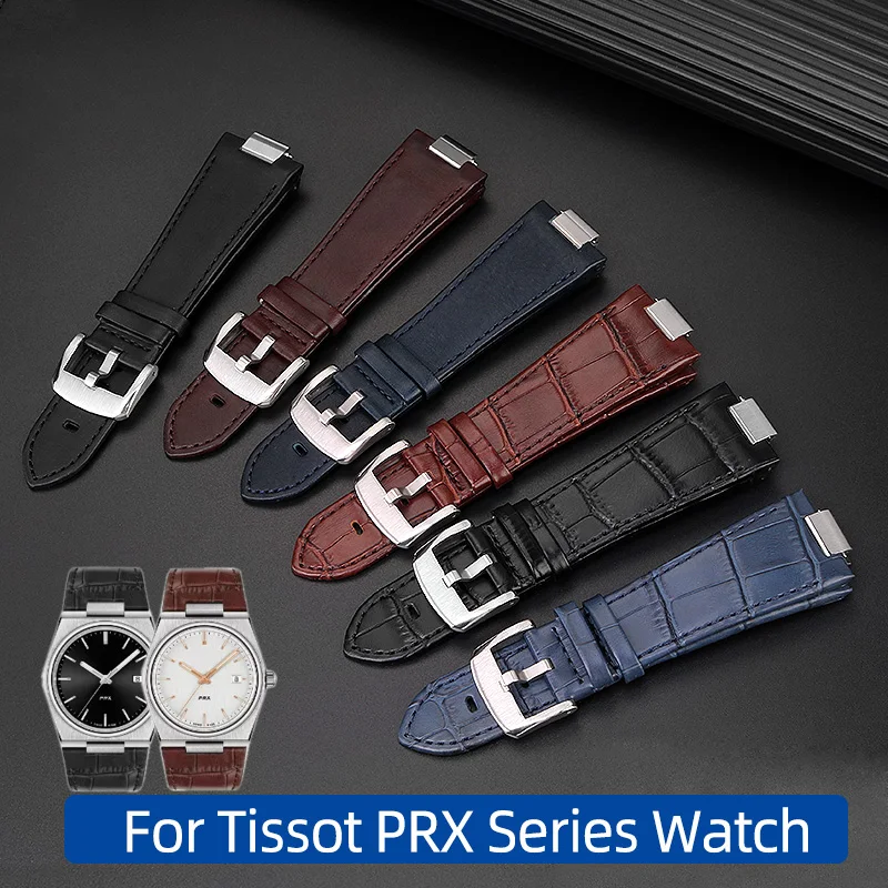 

Genuine Leather Watchband For Tissot PRX Series Watch Band T137.407/410 Super Player Strap Bracelet Men's watch accessories