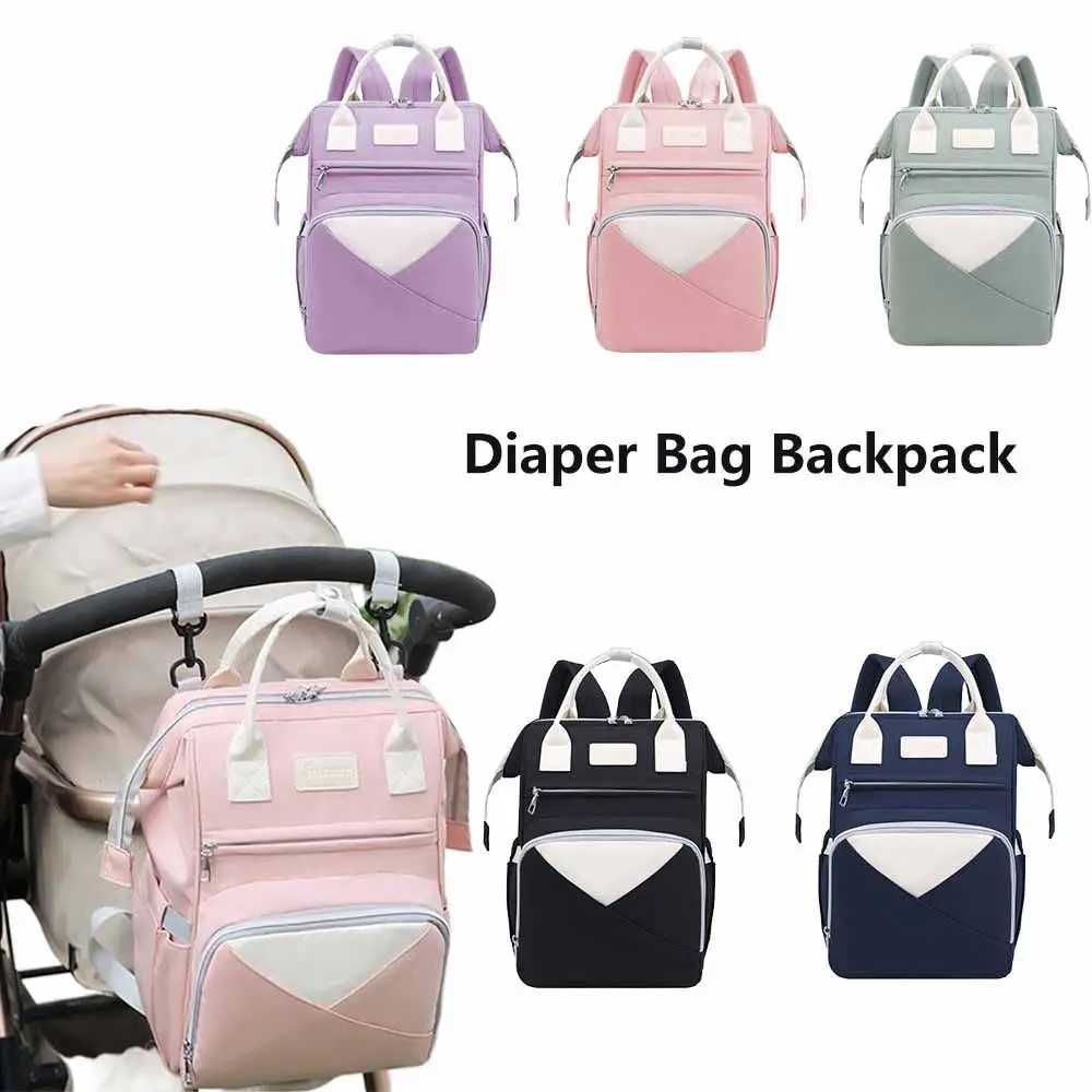 Nylon Mommy Bag Multifunctional Large Capacity Maternity Travel Bag Insulated Pockets Waterproof Nappy Bagpack Maternity