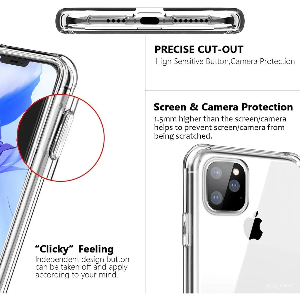 Premium 360° Full Body Silicone Protective Case - Soft Clear TPU Cover