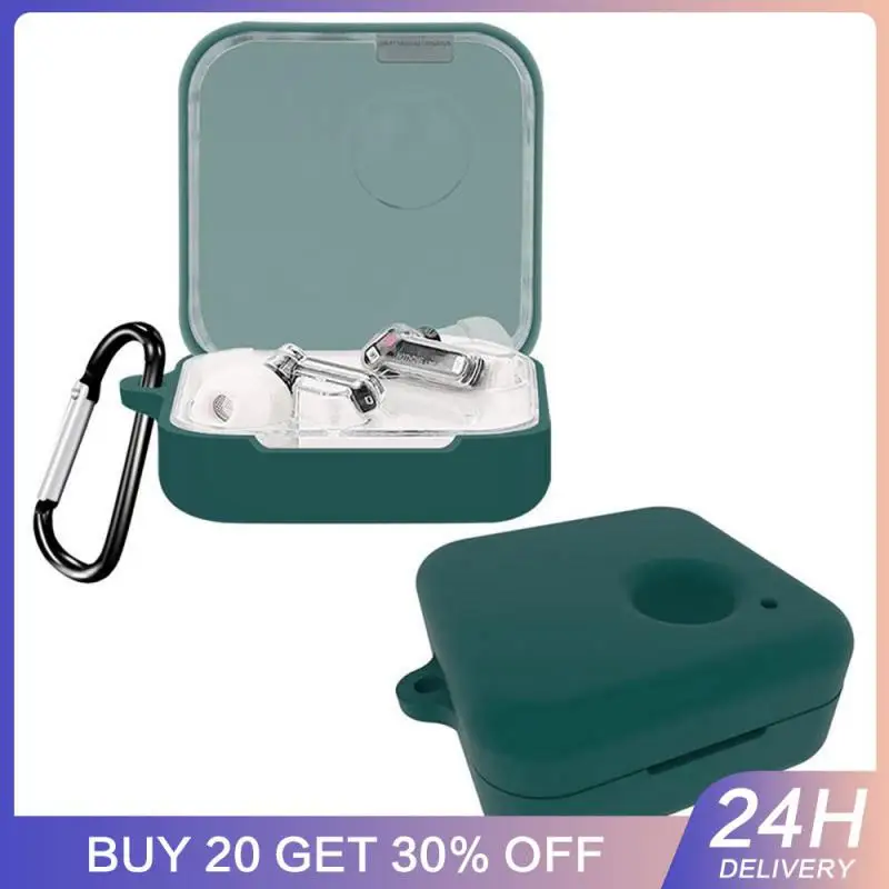 

Silicone Protective Case For Nothing 1/2 Ear Wireless Headphone Protector Case Cover Shell Housing Anti-dust Sleeve 5 Colors