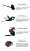 21V Cordless Hedge Trimmer Household Garden Trimmer Pruning Saw Lawn Mower Electric Hedge Trimmer Garden Tool 4