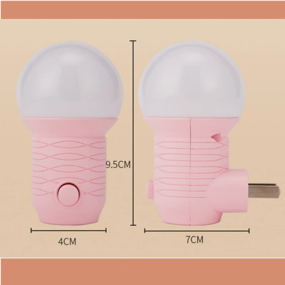 LED 플러그인 야간 조명 흰색 빛 따뜻한 빛 간호 눈 수면 조명 침실 소켓 조명 에너지 절약 램프 발코니