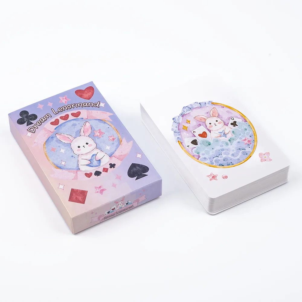 Dream Lenormand Tarot Card Deck 43 Cards Oracle Board Game for Kids Family Friends 8.9 x 5.7cm
