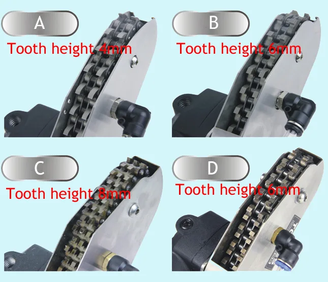 Alloy Steel Cutter Saw Chain Pneumatic Waste Carton Paper Stripper Small Double Middle Big Tooth 17 18 Row 5Line 2Line 5m 34t belt pulley af shape inner bore 8 10 12 14 15 16 17 19 20 mm alloy pulley wheel circular arc tooth for 5m timing belt