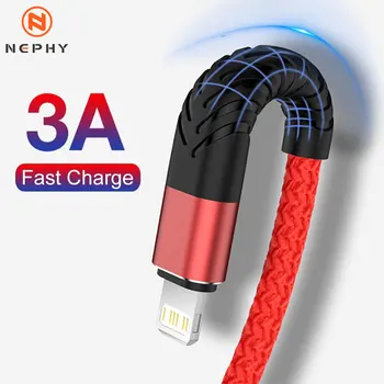 빠른 충전 USB 케이블, 아이폰 14, 13, 12, 11 프로 맥스, Xs, X, XR, 5, SE, 6, 6S, 7, 8 플러스, 애플 아이패드용, 긴 와이어 데이터 충전기 코드, 1m, 2m, 3m