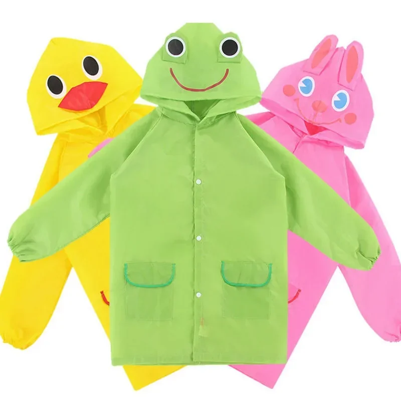 2025 Cute Cartoon Rain Cape for Kids