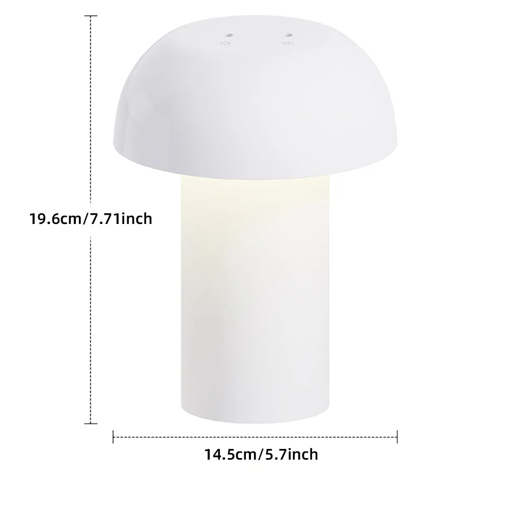 Mushroom Table Lamp Humidifier USB Charging Dimming Night Light Aromatherapy Machine Room Sprayer Atmosphere Light Bedside Lamp