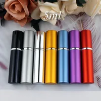 1PC 5ml 10ml Portable Mini Perfume Glass Bottle Travel Aluminum Spray Atomizer Empty Metal Parfume Atomiser Sprayer 1