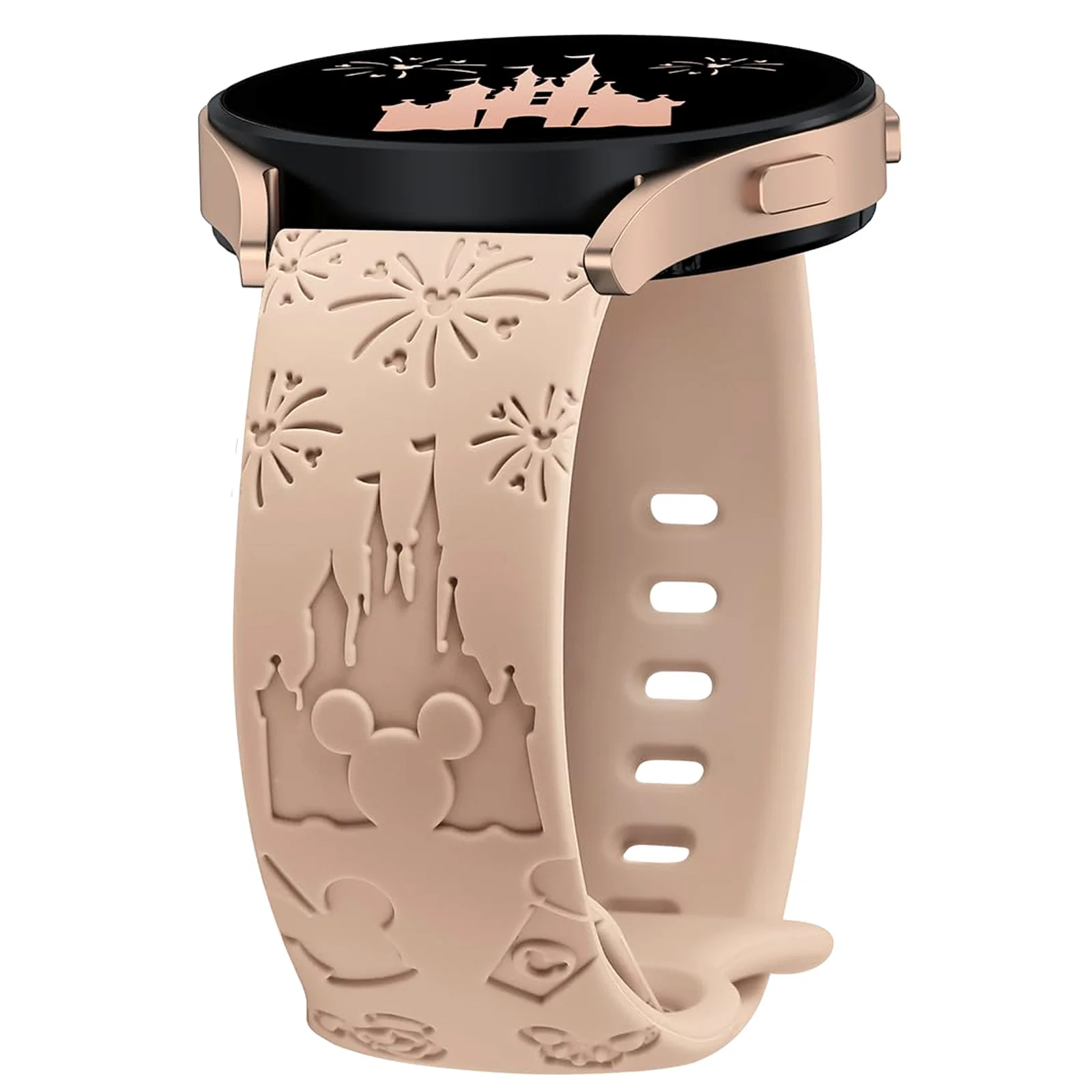 Wearlizer Castle Floral Engraved Silicone Sport Strap – Cute & Fancy Design