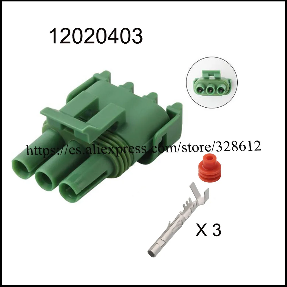 100SET 12020403 car wire female connector Harnes cable 3 pin automotive