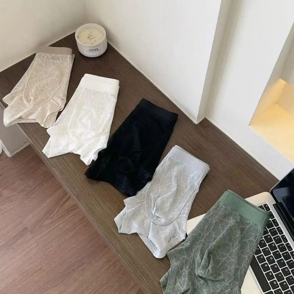 Men's Quick Dry Lace Mesh Boxer Briefs