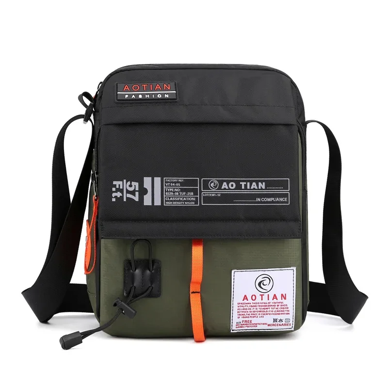 Bolso de hombro pequeño para hombre, tipo mensajero, de alta calidad, resistente al agua, Oxford, para negocios, viajes, bandolera, X164C