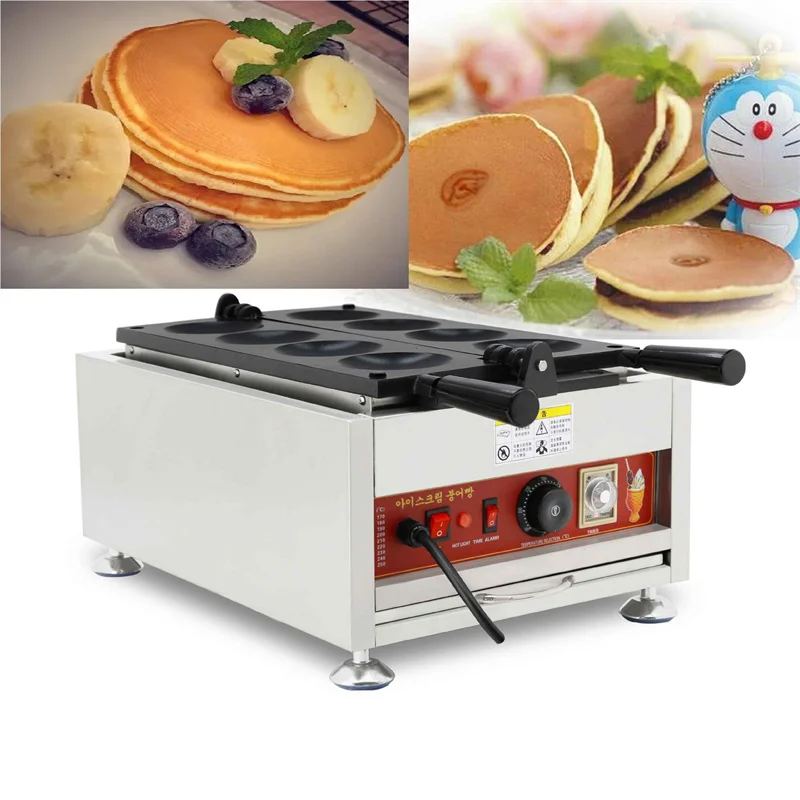 

New Design 8 Holes Dutch Poffertjes Grill Big Dutch Pancake Maker Electric Waffle Maker Poffertjes Pan Cake Machine