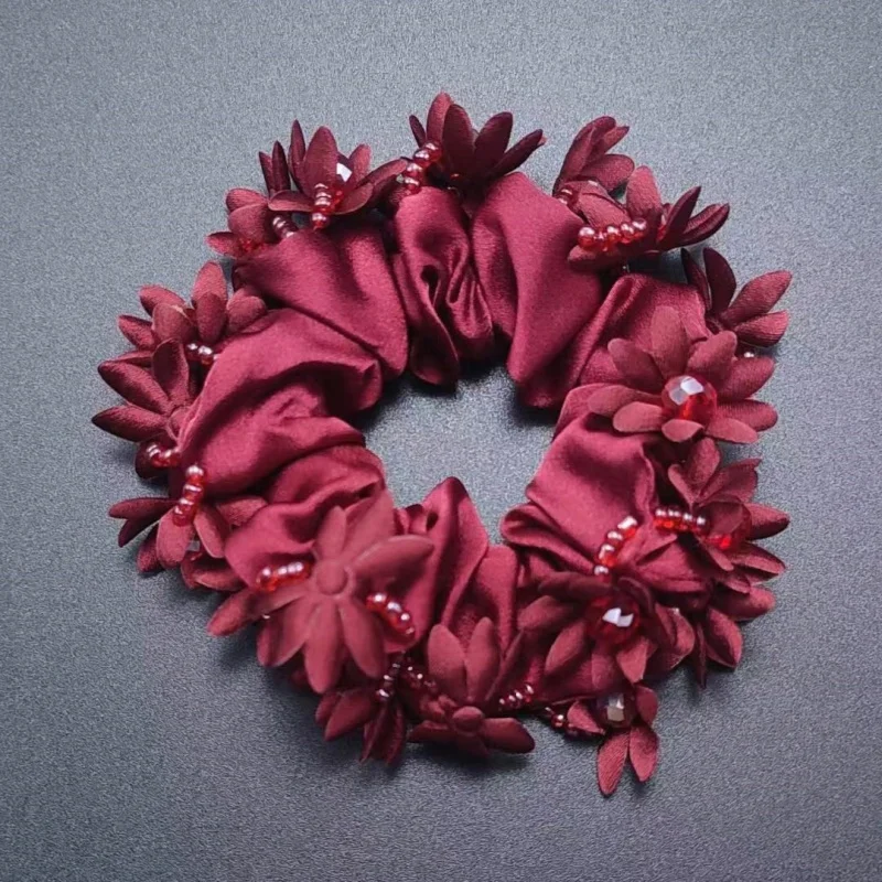 Elegant Korean Fashion Floral Hair Ties - Premium Women's Hair Accessories