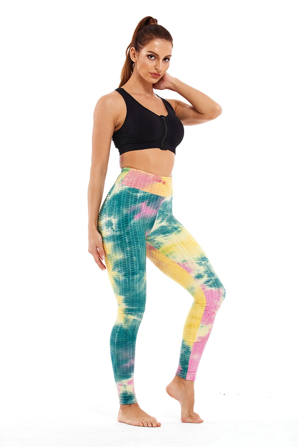 thermal leggings CHRLEISURE Anti Cellulite Tie Dye Leggings Women High Waist Push Up Fitness Pants Gym Sports Slim Fashion Casual Leggins Female lululemon leggings