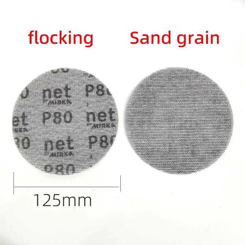 5" Inch 125mm Mirka Autonet Mesh Sandpaper Abrasive Grid Dust Free Sanding Discs Net Sandpaper Anti-blocking 80-800Grit Car Pain