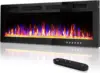 72 inch Ultra-Thin Electric Fireplace in-Wall Recessed and Wall Mounted Fireplace Heater,Timer,Low Noise, Remote Control(72’’) 1