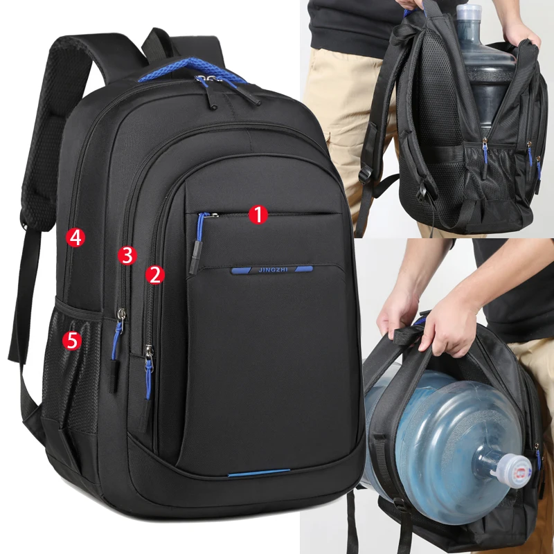 Durable Travel Laptop Backpack - Waterproof, Padded Laptop Compartment, Multiple Pockets, Essential for Business and College Stu