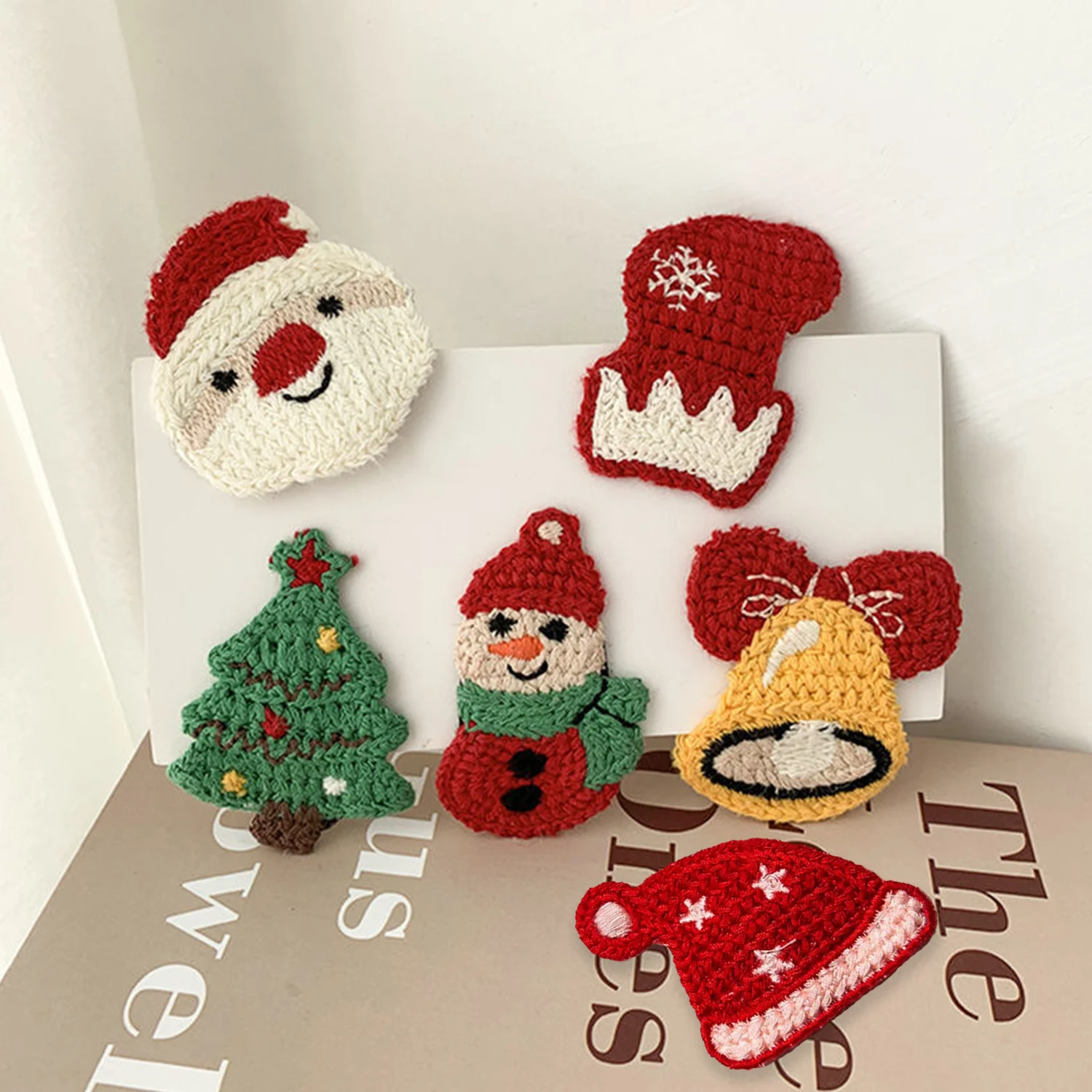 

6pcs/Set Snowman Christmas Tree Santa Claus Hairpin Cartoon Charms Duckbill Hair Clips For Women Girls Kids Xmas Party Headdress
