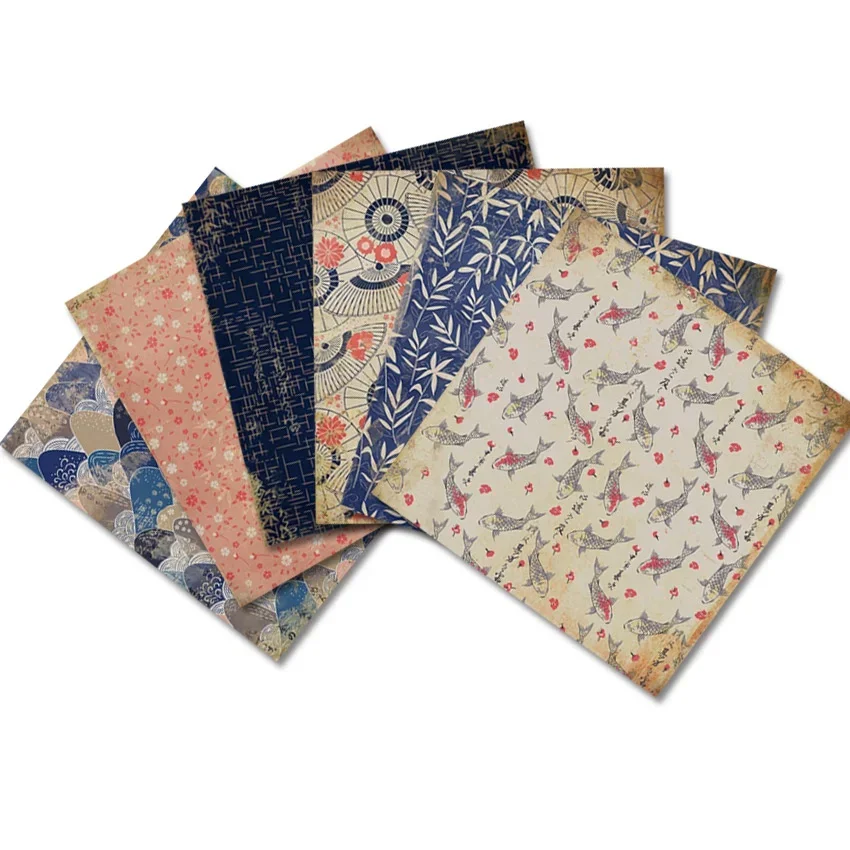 Vintage Japanese Style Craft Paper Pad Set 5