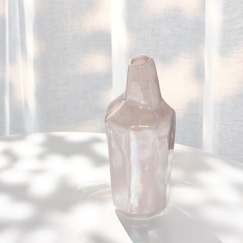 

Home Decoration Modern Style Colorful Flower Arrangment Vase Ceramic Crafts Office Desk Ornament Porcelain Hydroponic Vase Gifts